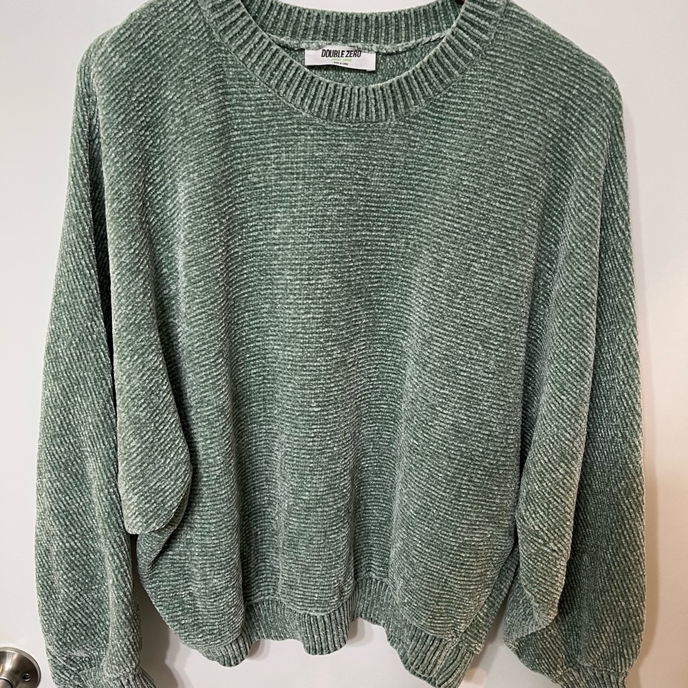 Plush chenille sweater